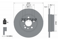 Disque de frein 92056900 Textar