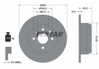 Disque de frein 92057000 Textar