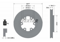 Disque de frein 92059000 Textar