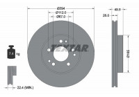 Disque de frein 92060000 Textar