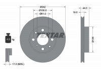 Disque de frein 92060700 Textar