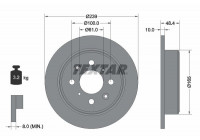 Disque de frein 92060800 Textar