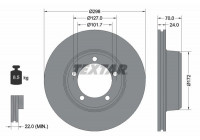 Disque de frein 92061300 Textar