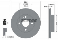 Disque de frein 92061500 Textar