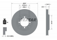 Disque de frein 92062700 Textar
