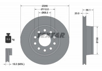 Disque de frein 92068400 Textar