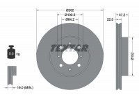 Disque de frein 92070600 Textar