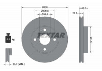 Disque de frein 92071500 Textar