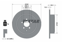 Disque de frein 92074100 Textar