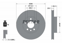 Disque de frein 92074203 Textar