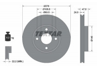 Disque de frein 92075400 Textar