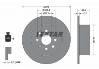 Disque de frein 92075503 Textar