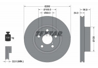Disque de frein 92081900 Textar