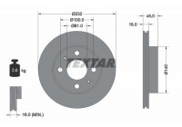 Disque de frein 92090900 Textar