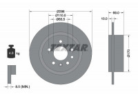 Disque de frein 92100200 Textar