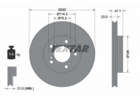 Disque de frein 92101000 Textar