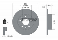 Disque de frein 92102900 Textar