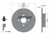 Disque de frein 92111003 Textar