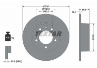 Disque de frein 92111203 Textar