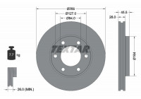 Disque de frein 92113000 Textar