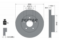 Disque de frein 92113600 Textar