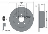 Disque de frein 92113700 Textar