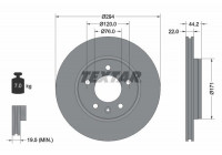 Disque de frein 92121403 Textar