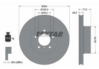 Disque de frein 92122605 Textar