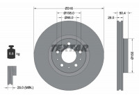 Disque de frein 92126603 Textar