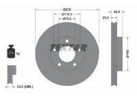Disque de frein 92130303 Textar