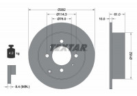 Disque de frein 92130900 Textar