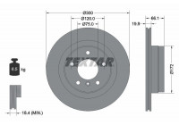 Disque de frein 92133003 Textar