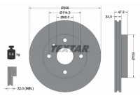 Disque de frein 92133600 Textar