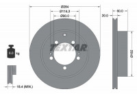 Disque de frein 92134700 Textar