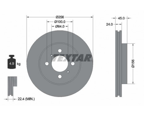 Disque de frein 92135000 Textar