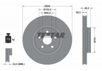Disque de frein 92135603 Textar