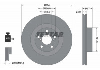 Disque de frein 92139500 Textar