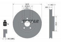 Disque de frein 92142003 Textar