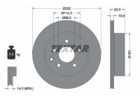 Disque de frein 92144003 Textar