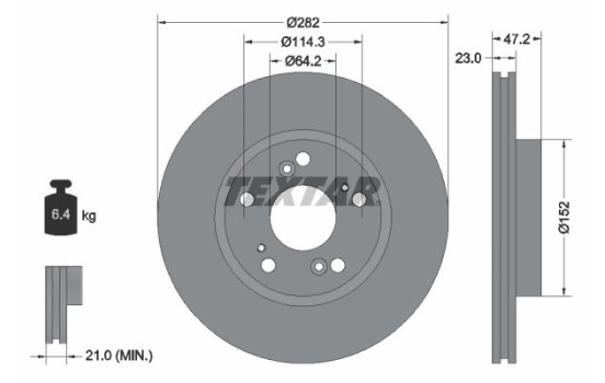 Disque de frein 92144403 Textar