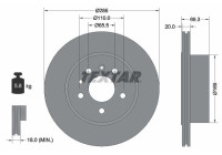 Disque de frein 92144900 Textar