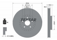 Disque de frein 92147903 Textar