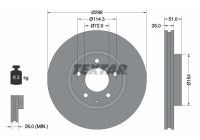 Disque de frein 92148100 Textar