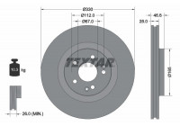 Disque de frein 92151005 Textar