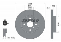 Disque de frein 92156100 Textar