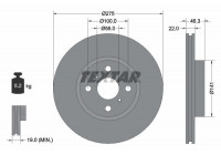 Disque de frein 92156200 Textar