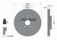 Disque de frein 92157700 Textar