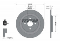 Disque de frein 92161903 Textar