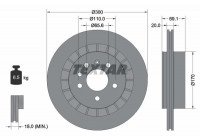 Disque de frein 92164900 Textar