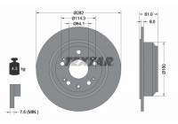 Disque de frein 92165803 Textar